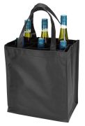 Bolsa de Transporte Negra para 6 Botellas 