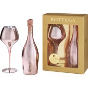 Bottega - Prosecco Pink Gold Rose en Caja de Regalo con 1 Copa - 0.75L